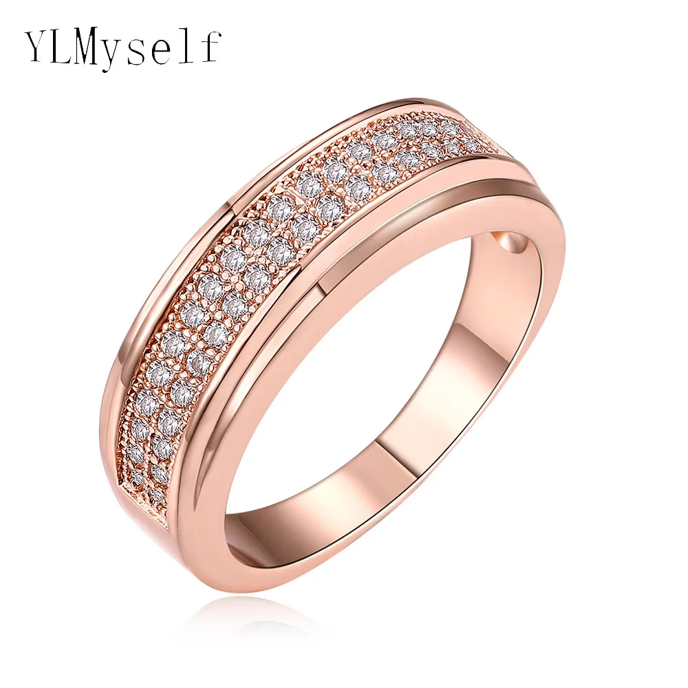 

Real Elegant Rings wholesale dropshipping Rose gold/White color fashion jewelry Female Accessories Ring for woman