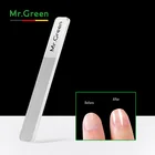 Нанометр Mr. Green, пилка для ногтей, стеклянная пилка для профессионального маникюра и педикюра, инструменты для дизайна ногтей с металлической коробкой