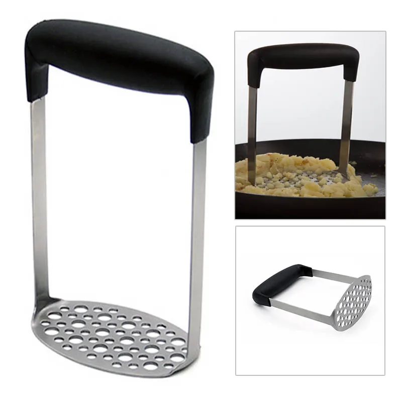 Новый Кухонный богач из нержавеющей стали и пресс для картофеля с широкой