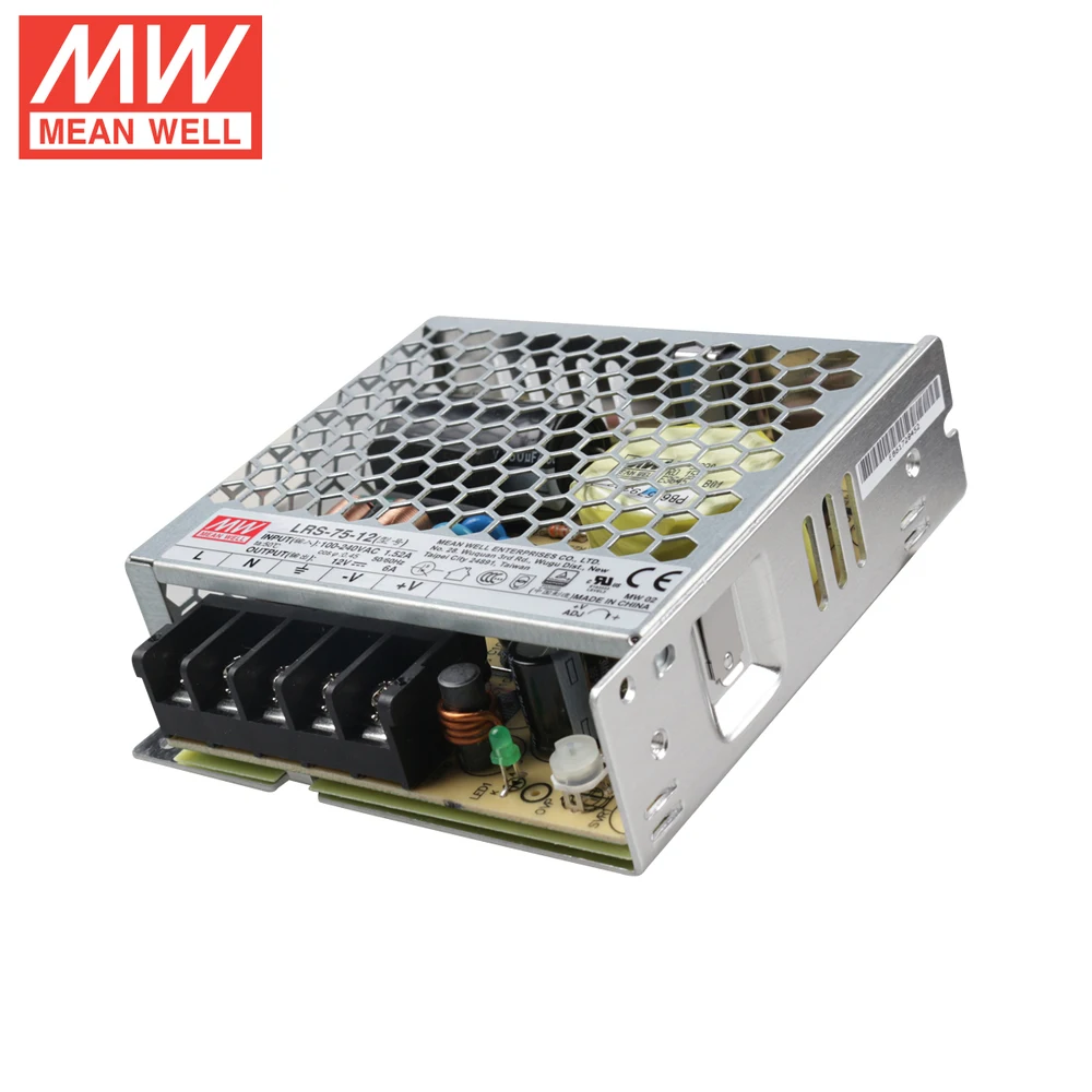 Taiwan Mean Well 12V 6.2A 75W LRS-75-12 power supply switch led monitoring camera LED luminous characters | Лампы и освещение