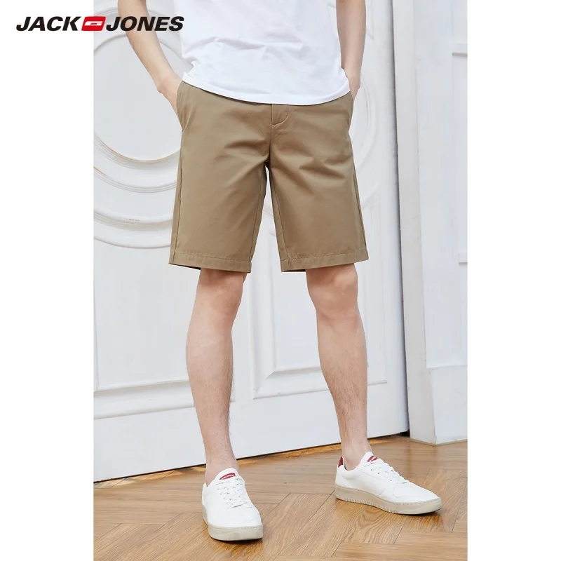 JackJones мужские 100% хлопковые свободные деловые повседневные шорты до колена | 219115513