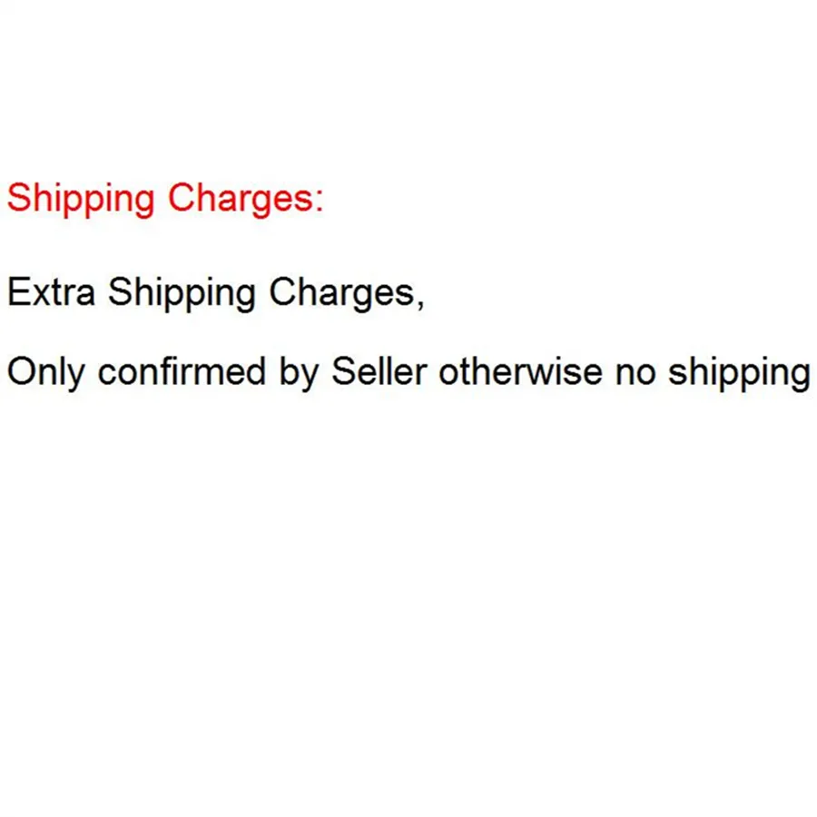 Дополнительные сборы за доставку должны подтвердить с продавцом или отправить в