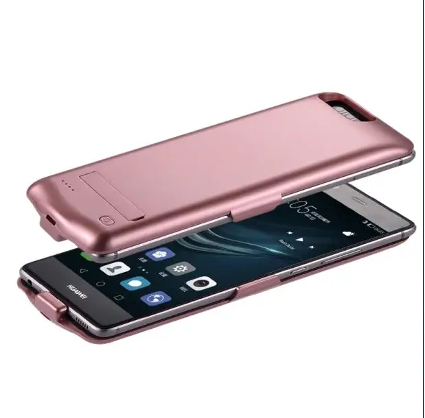 Rose Высокое качество, 6800 мА/ч, внешний аккумулятор, чехол для huawei P9 Honor 8 9, универсальный резервный аккумулятор, чехол для huawei P9 - Цвет: Rose