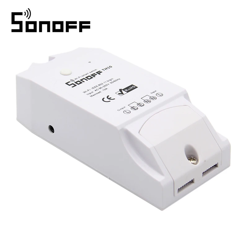 SONOFF TH10 DIY 10A 2200 Вт умный дом Wi Fi Беспроводной датчик температуры и влажности