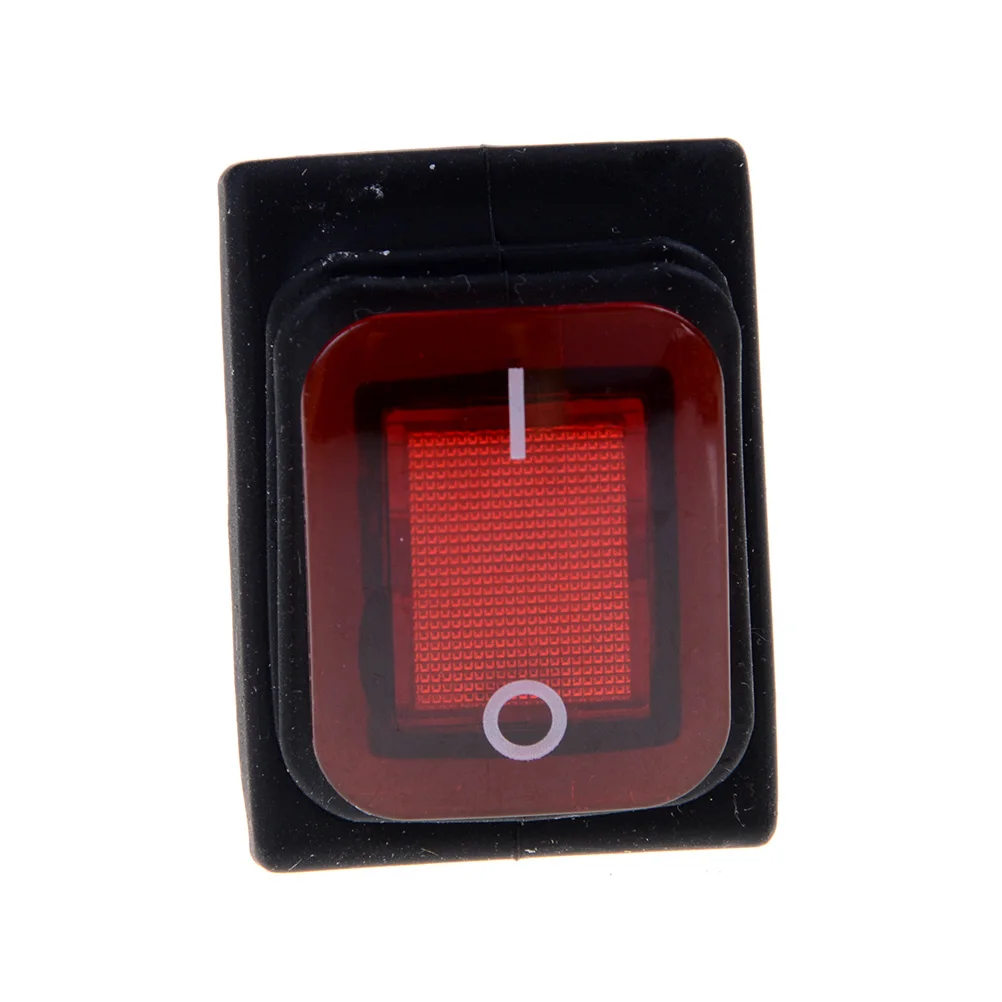 1 шт. красный 4Pin 2 положения AC250V/16A AC125V/20 AWaterproof защелкивающийся клавишный