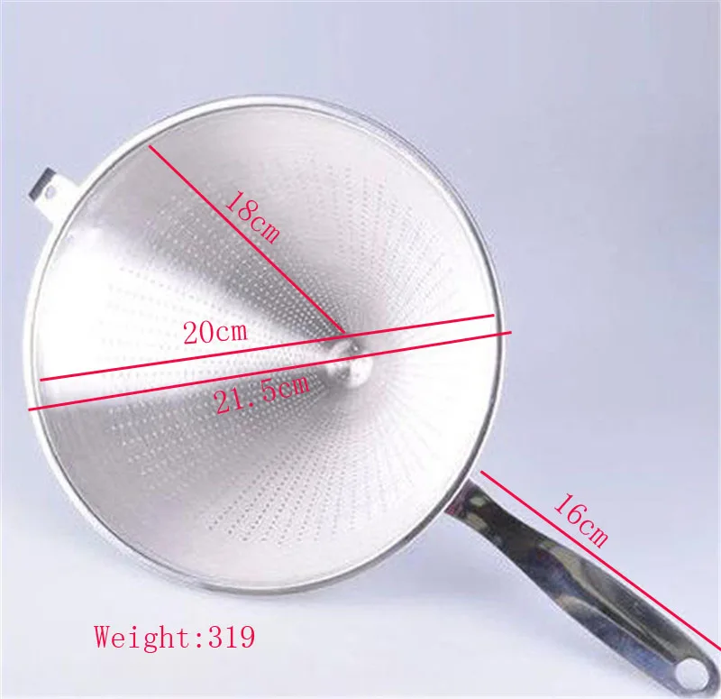 diameter 21.5cm Нержавеющая сталь металл широкий ствол рот экологически чистые кухня большая Воронка с длинным пучком легко моется вино фильтр для воды воронка - Цвет: diameter 21.5cm