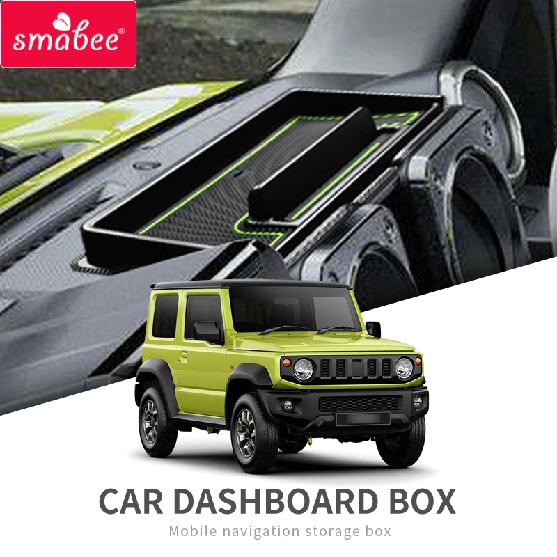 Smabee коробка для хранения приборной панели автомобиля для Suzuki Jimny аксессуары многофункциональная Нескользящая подставка для телефона консоль для уборки