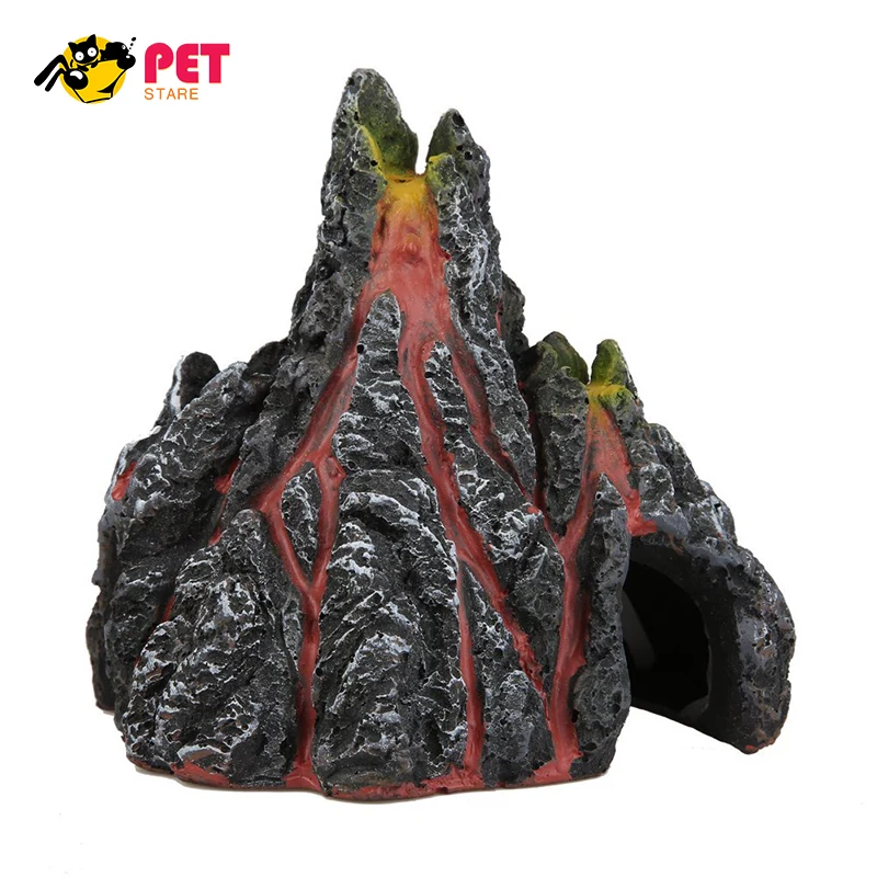 Натуральная petstare смолы вулкан Форма Украшение Рок Интимные аксессуары для