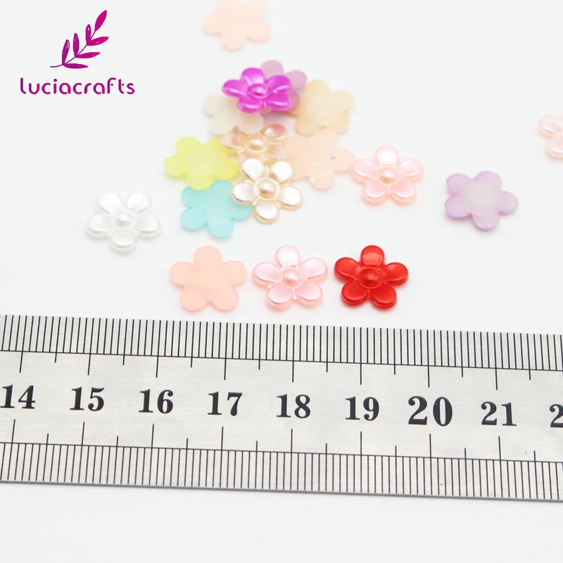 Lucia crafts 12 мм ABS искусственный цветок Flatback смешанные цвета для скрапбукинга DIY