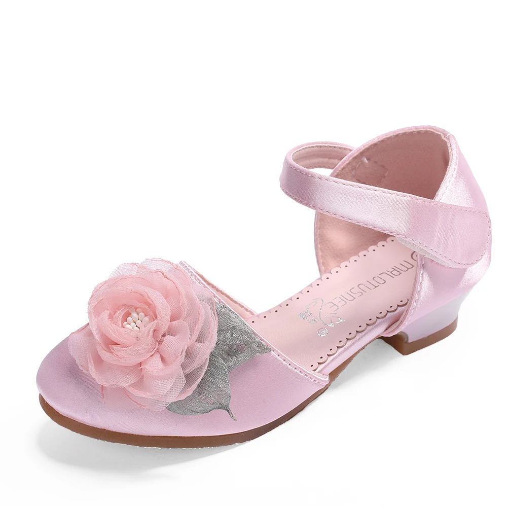 Детские сандалии принцессы на высоком каблуке для девочек модные детские