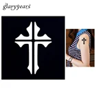 1 шт., трафарет для татуировки хной шаблон с изображением Креста Иисуса, сексуальное женское тело, на шею, на лицо, для творчества, для макияжа, для рисования, дизайн продукта, G70