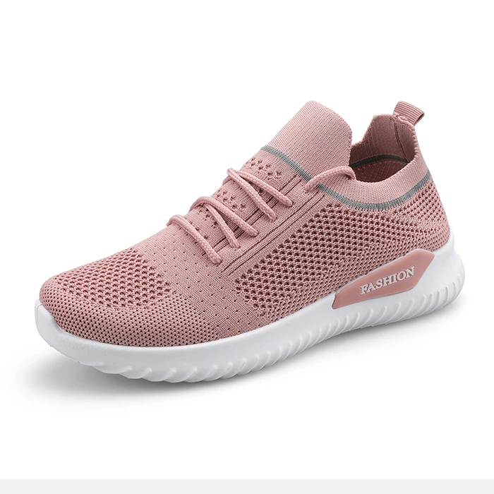 Новинка года; tenis feminino; женская мягкая спортивная обувь; светильник; женская обувь для тенниса; женские устойчивые спортивные кроссовки; недорогие кроссовки - Цвет: Розовый