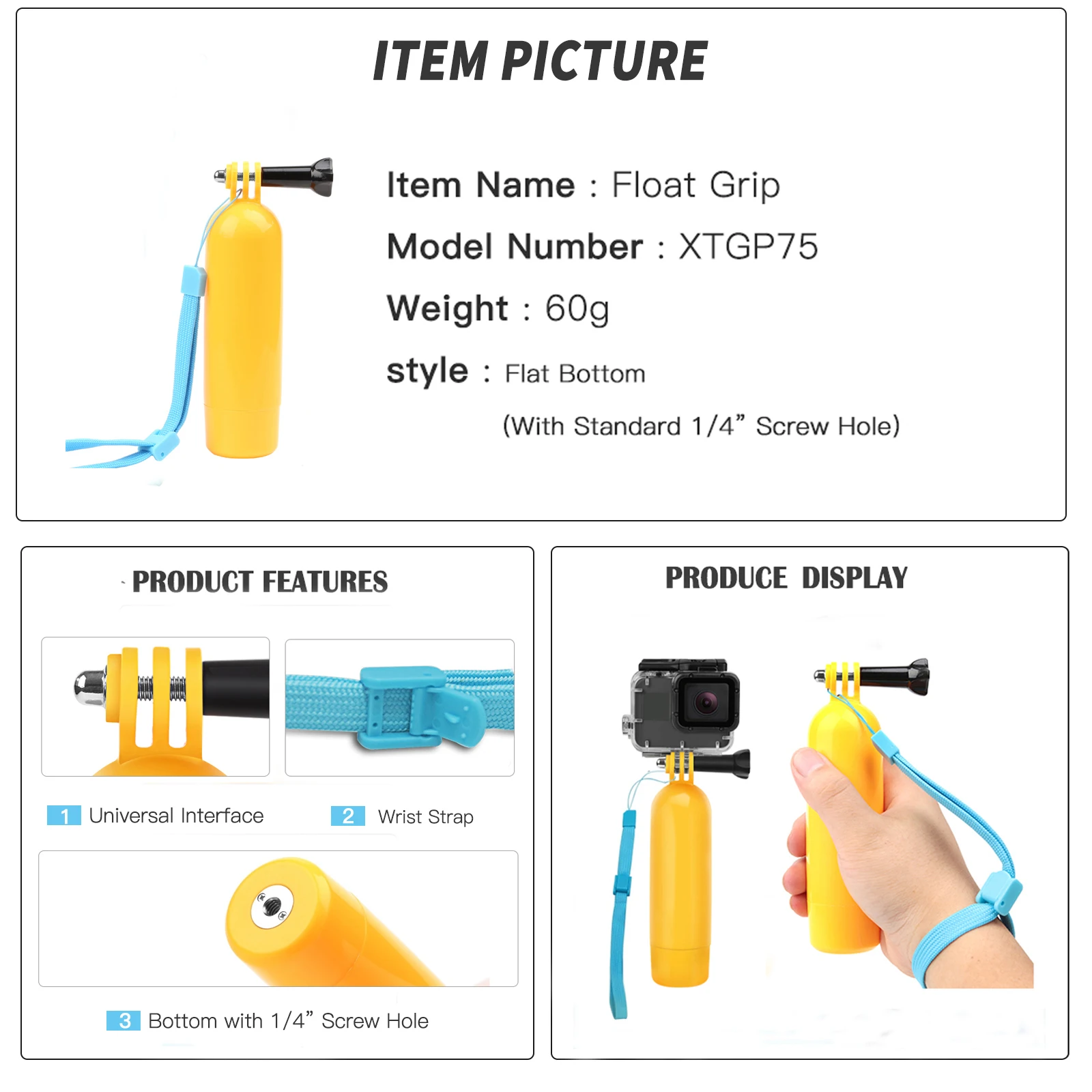 SHOOT набор аксессуаров для экшн-камеры GoPro Монопод Маунт Го Про Герой 10 9 8 7 5 Блэк Йи 4К SJCAM SJ7 М20 Экен H9 Кэм он.