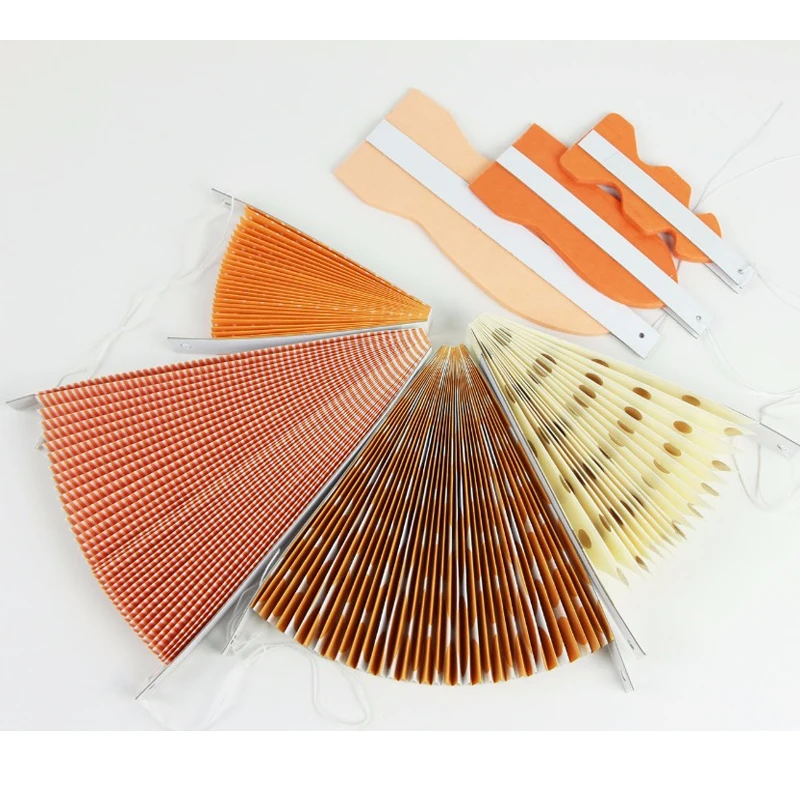 New Orange Set Paper Crafts Home Hanging Decoration Party Birthday Wedding Baby Shower Sunshine Bright Color Paper Fan