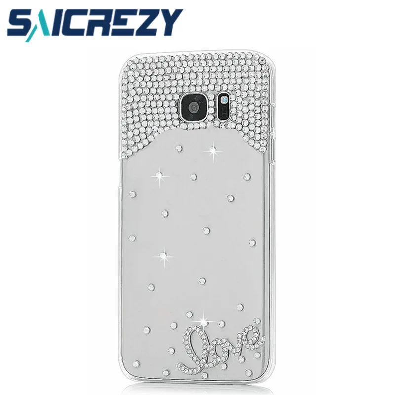 Прозрачный чехол со стразами для телефона Samsung Galaxy S8 S9 S10 + S10e Note 8 J6 2018 J7 Neo J3 J5 2016 A7 A5