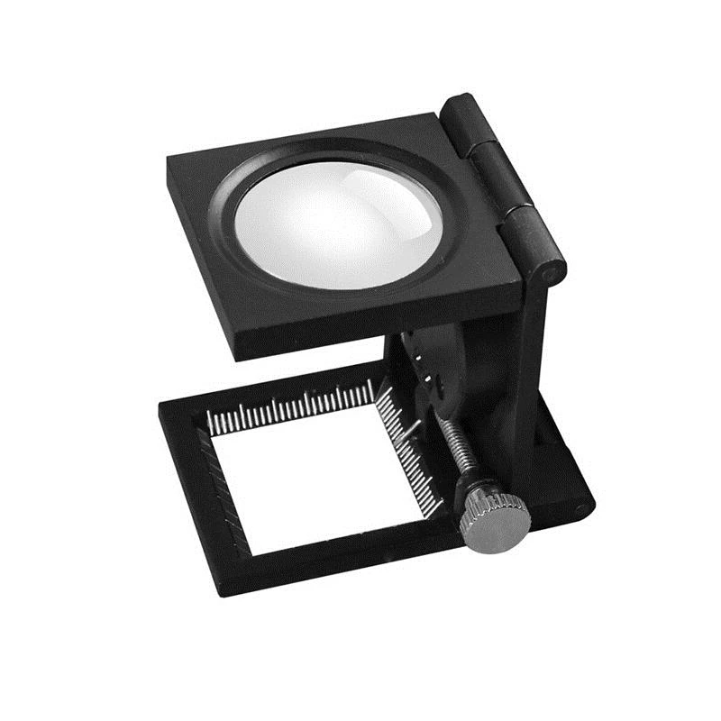 Wholesale 10X Magnifier Desktop Optical Len Magnifying Glass with Fabrics Measure Scale Sewing Thread Counter and 2 LED Light |
