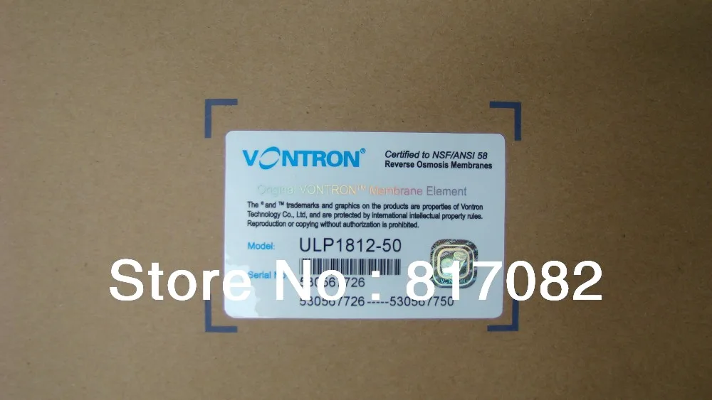 Оптовая продажа 25 шт. Vontron ULP1812-50 жилой фильтр для воды Мембрана обратного осмоса