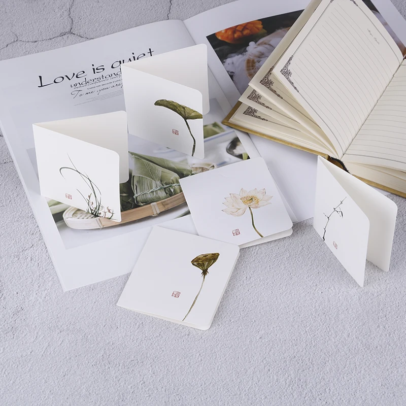 5 шт./упак. творческий классическом китайском поздравительная открытка белого