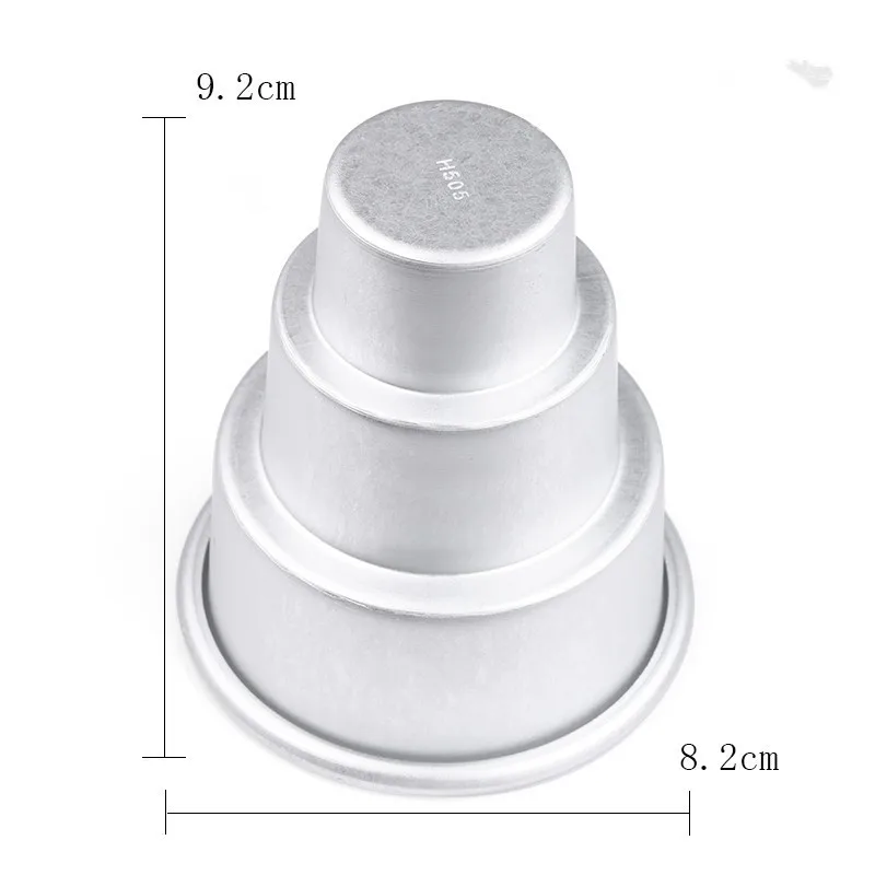 1 шт. 3 слойная форма для пудинга торта в форме башни алюминиевый сплав Маффин