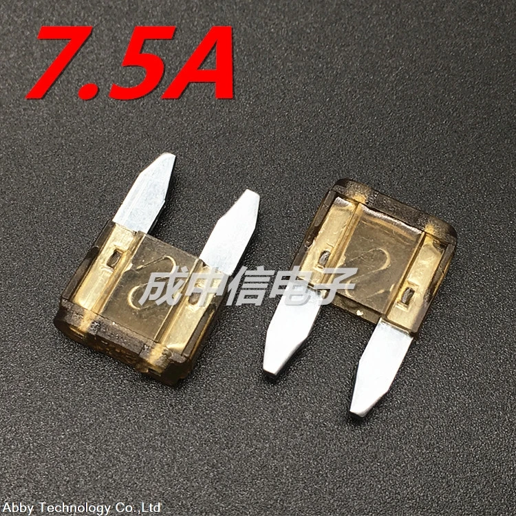 20 шт./лот AMP Мини Автомобильный предохранитель 7.5A 7 5 32V мини-размер Лодка Грузовик