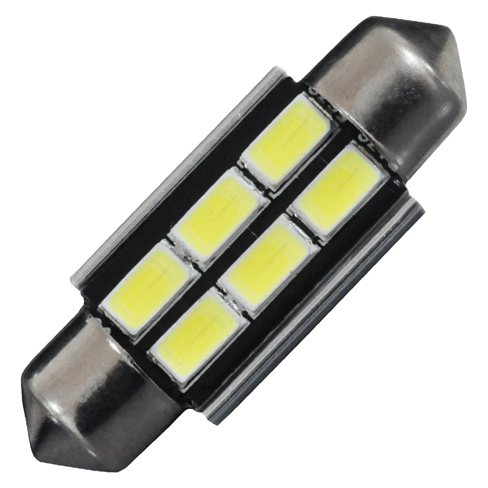 Jiachi 100 X автомобилей Светодиодный C5W гирлянда 36 мм Canbus Нет Ошибка 5730SMD 6 фишек 6418 интерьер купола Чтение свет лампы DC12V белый