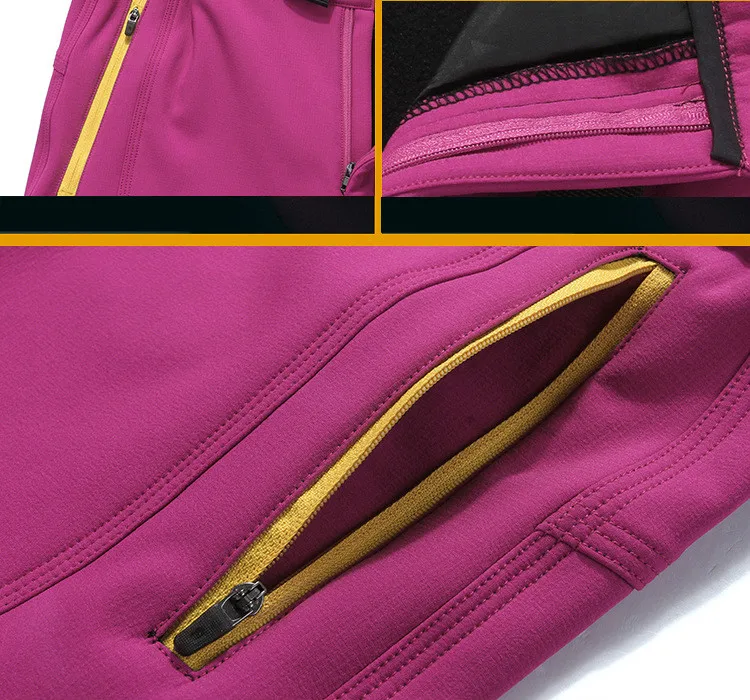 

Autumn and winter 2017 men's and women's soft shell elastic outdoor lovers mountaineering thermal wind waterproof and fleeces