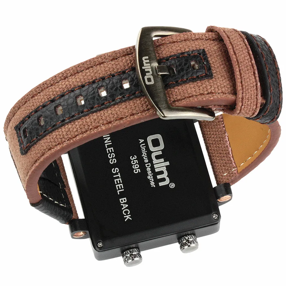 Мужские часы в стиле милитари топ группа роскошные холщовые с тремя часовыми