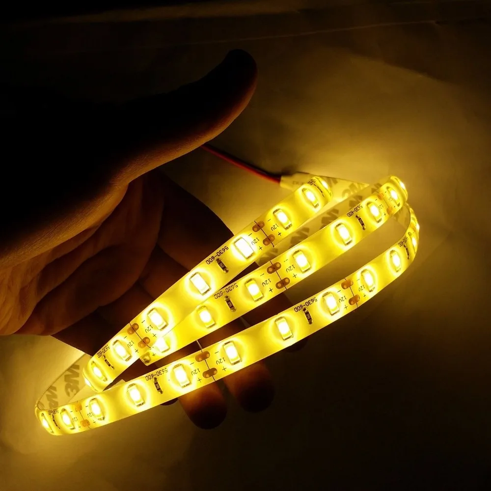Светодиодная лента 5630 smd fexbile 1/5 м 60 светодиодов не является водонепроницаемой ip20