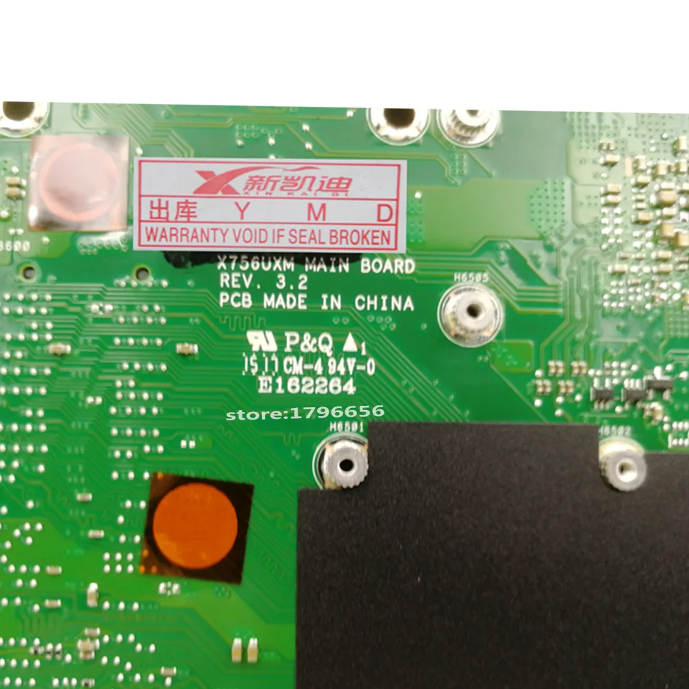 X756UQK материнская плата для ноутбука For Asus X756UWK X756UXM X756UV X756UX 90NB0C30 R04000 2 Гб