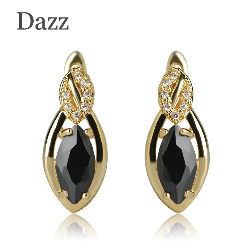 Dazz, модные, изысканные, в форме конского глаза, красные стразы, серьги-гвоздики, медное ювелирное изделие для женщин, девушек, на каждый день, винные, вечерние, Bijoux