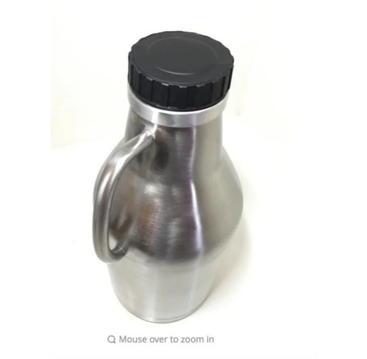 64oz вакуумная Изолированная Двустенная нержавеющая сталь ворчун с ручкой пиво Ворчун 1,9 литра