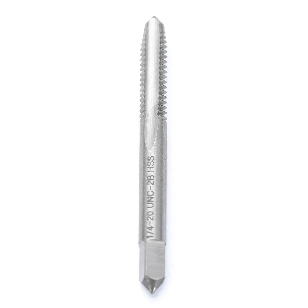 1pc Right Hand Screw Thread Tap 1/4-20 UNC-2B HSS Tapping Tool Spiral Point Straight Flute Drill Bits For Power | Инструменты