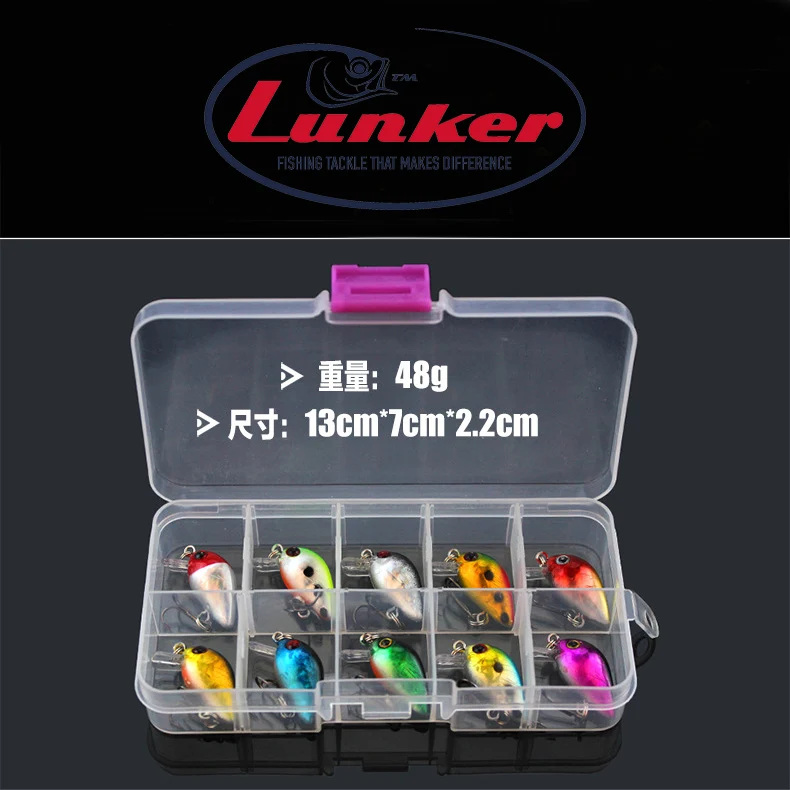 Lunker мини crankbait 1 5 г 3 см рыболовная втулка Приманка minnow wobbler chubby trout tiny|Наживки для