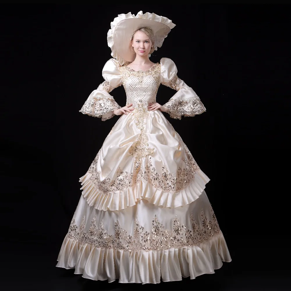 Высококачественное бальное платье с надписью Court Rococo в стиле барокко Мария