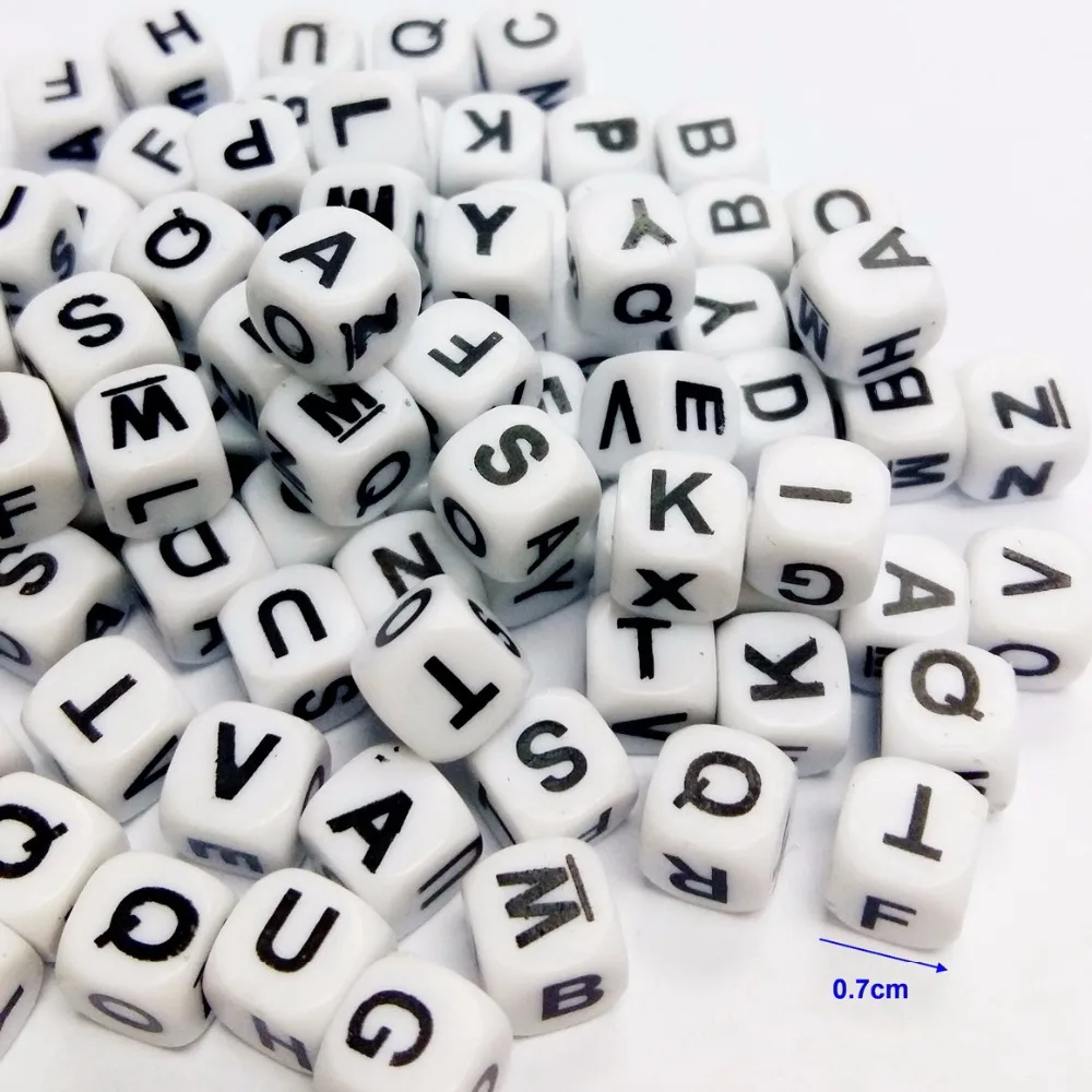 

1000 Piece Cube Size 7 mm LC041 For Board Home Play Party Games Toys Use birthday Favor Carnival Pinata bag filler educational