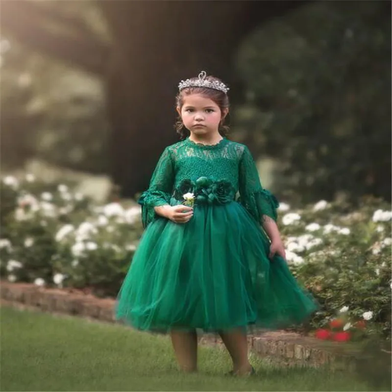 Кружевное платье с цветочным принтом для девочек модное ажурное открытой спиной