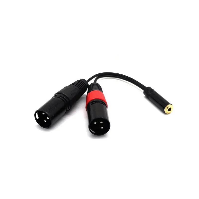 Переходник для аудиокабеля с разъемом 3 5 мм стерео гнездо на двойной 3Pin XLR