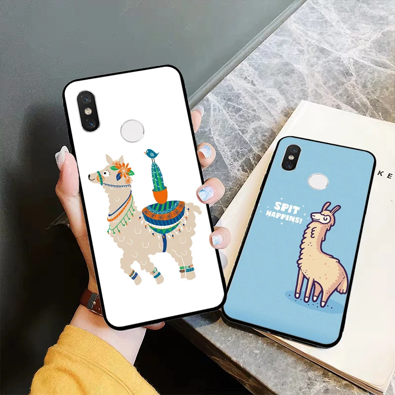 Силиконовый чехол Lavaza с изображением Животных Альпака Рождественский для Xiaomi Redmi