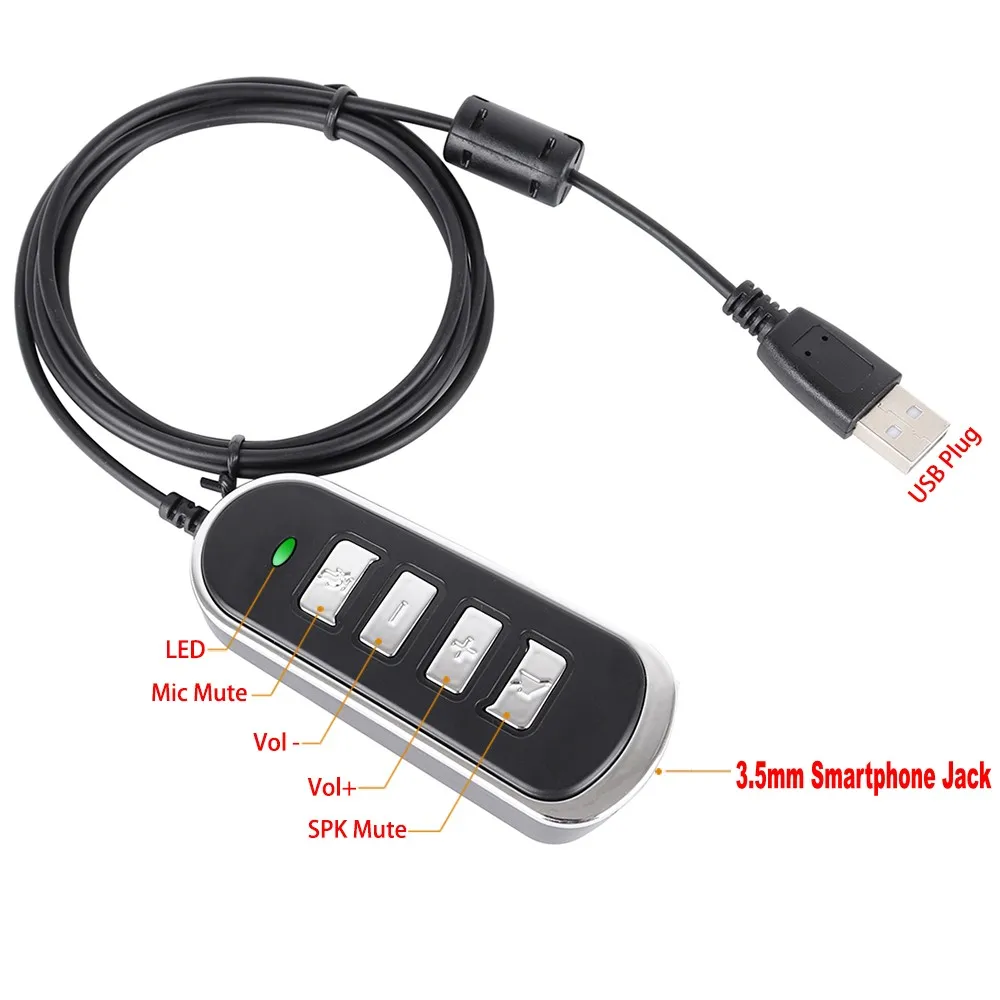 Кабель-переходник VoiceJoy 3 5 мм для смартфонов с микрофоном на USB компьютеров