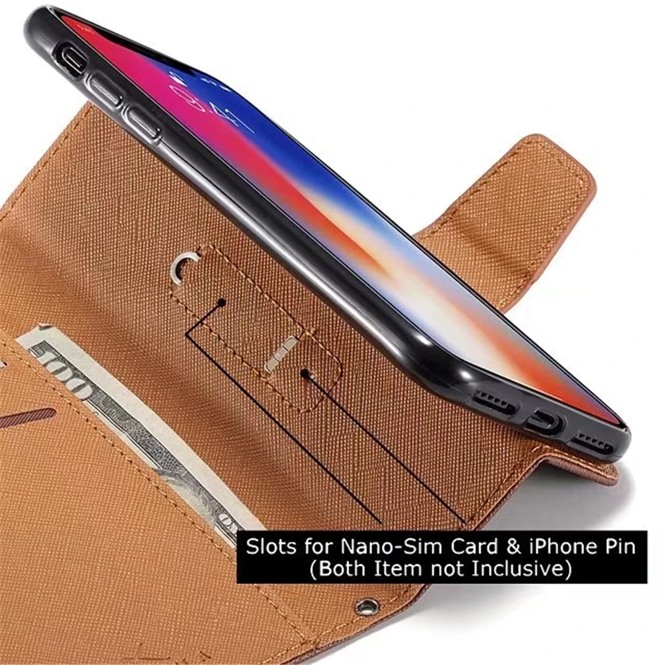Роскошный стильный тканевый кожаный чехол для iphone XS MAX SE 5 5S 6 6s 7 8 X XR бумажник