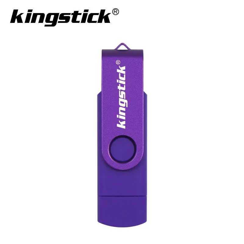 Kingstick красочные декоративный светильник в виде крутящегося OTG флеш-накопитель Usb флеш-накопитель 8 Гб оперативной памяти, 16 Гб встроенной памяти, 32 ГБ, 64 ГБ, 128 ГБ флэш-памяти USB 2,0 карта памяти, Флеш накопитель - Цвет: purple