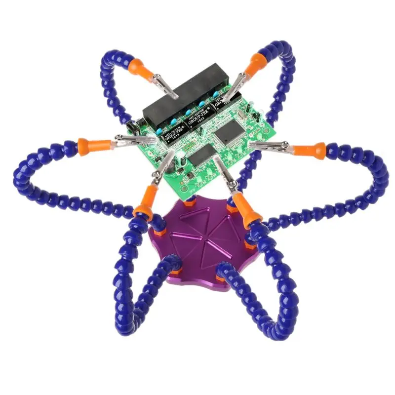 Вспомогательный паяльный инструмент третья рука 6 гибких рук сварочная станция