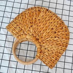 have no tassel Пляжная сумка, Соломенная Корзина, сумка-мешок, большие летние сумки с кисточками и помпонами, женская сумка из природного материала, новинка, высокое качество - Цвет: have no tassel
