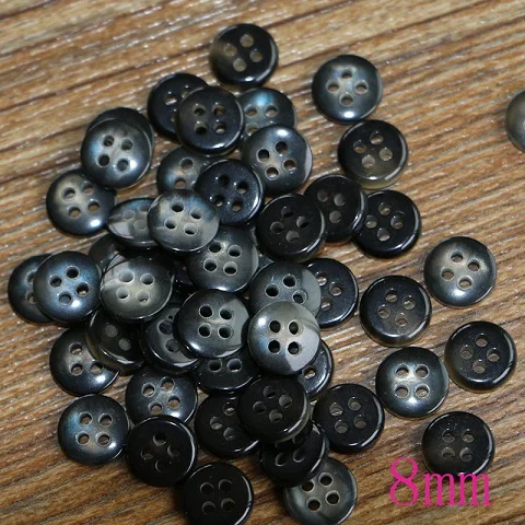 50PCS8mm 50 шт. смолы Кнопка клип круглый микс два отверстия подходит для одежды diy кнопки сумки аксессуары - Цвет: 50PCS8mm