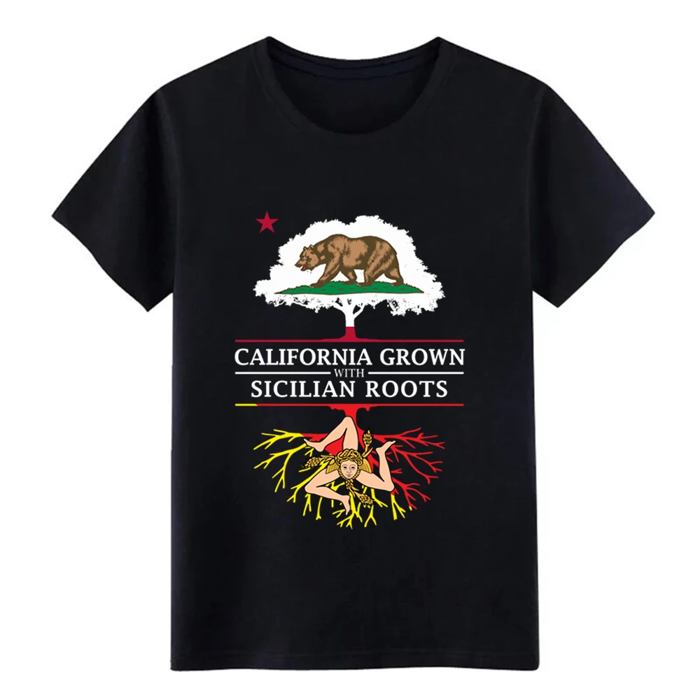 Мужская футболка California Grown с сицилийскими корнями хлопковая большие размеры 3xl