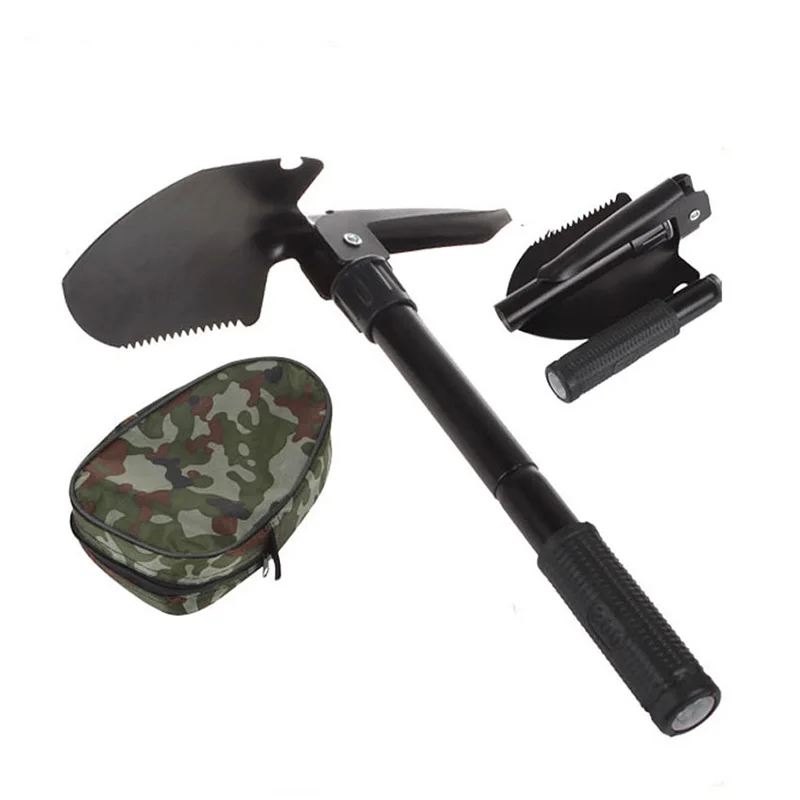Black FATCOOL Военная Портативная Складная Лопата лопатка Dibble pick аварийный Сад Кемпинг Открытый палаплегируемый инструмент - Цвет: Black