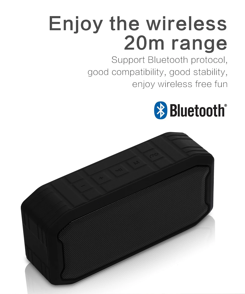 Превосходное качество IPX7 водонепроницаемый Bluetooth динамик открытый портативный путешествия Bluetooth 5,0 сабвуфер U диск TF карта беспроводной Вызов