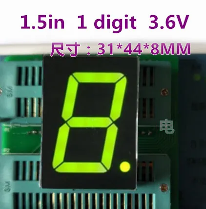 Светодиодный дисплей 1 5 дюйма цифровая трубка Nixie DIP зеленая 7-сегментная 1-битная