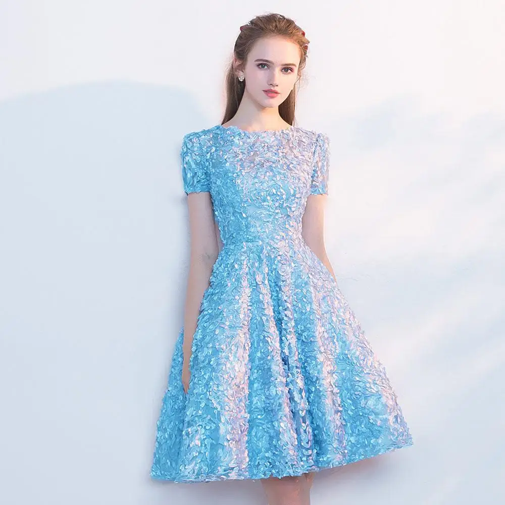 Сексуальное вечернее платье на бретельках с открытой спиной для женщин Vestido De Noche Elegante Mni на молнии коктейльные платья Abiye Gece Elbisesi - Цвет: Blue 4