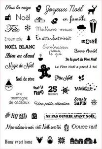 Французский 9 прозрачный силиконовый штамппечать для DIY скрапбукингафотоальбома декоративный прозрачный штамп G830